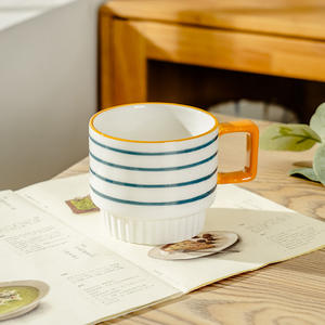 Tazas Creativas para el Desayuno, con Diseño Lindo y Personalizado, Pintadas a Mano, Estilo Japonés Simple, para Leche, Taza de Cerámica para el Hogar - Product Image 2
