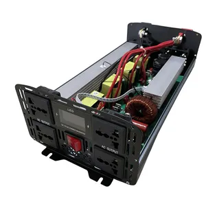 Inverter 7000W, gelombang sinus murni 8000w dc ke ac mobil 12v 220v daya 8KW 24V 48V Inverter de 48 120 v