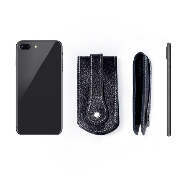 Boshiho Custom logo Key Pouch Keyring Best Quality Keychain Key Holder Leather Travel Car for Key Holder
