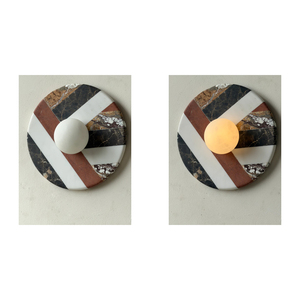 Lampada da Parete in Marmo Alabastro Naturale, Design Nordico Moderno per <span class=keywords><strong>Soggiorno</strong></span> e Hotel, LED di Alta Qualità, Nuovo Design Stabile - Product Image 5