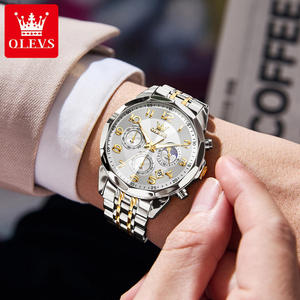   Reloj Cronógrafo para Hombre 3676 ODM, de Lujo, con Logotipo Personalizado OEM, Esfera Luminosa, Resistente al Agua, Multifuncional, Clásico, con Calendario - Product Image 2