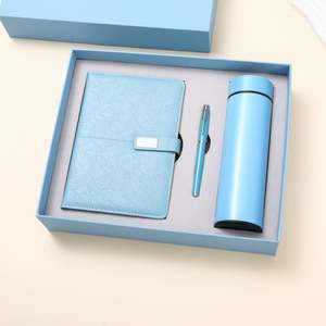 Set de Cuaderno Azul Claro, Estilo Moderno y Simple, Alta Estética, Regalo Corporativo para Oficina, Impresión Tipográfica con Logotipo Personalizado - Product Image 6