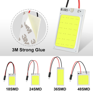 Adaptadores de Luz LED T10 para Vehículos, Lámparas de Panel LED Blancas de 12V, Panel de Luz de Diodo - Product Image 2