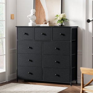 <span class=keywords><strong>Commode</strong></span> en tissu de haute qualité avec table en <span class=keywords><strong>bois</strong></span> coffre moderne <span class=keywords><strong>noir</strong></span> 9 tiroirs pour vêtements salon <span class=keywords><strong>et</strong></span> chambre - Product Image 1