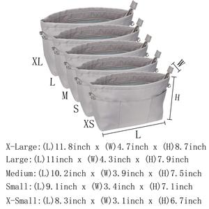 Purse Organizer Insert With Zipper Nylon-Handbag &amp; Tote Shaper-<strong>bag</strong> Organizer for Tote-Sturdy Purse Insert Organizer <strong>Bag</strong> <strong>in</strong> <strong>Bag</strong> - Product Image 5