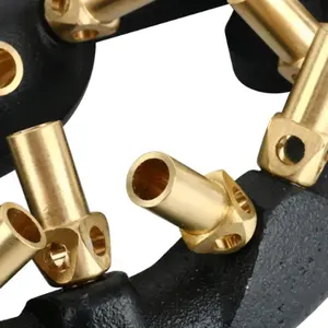 LYROE Brûleur en laiton commercial au gaz naturel propane GPL Brûleur à 23 jets Brûleur à jet en fonte <span class=keywords><strong>de</strong></span> fer - Product Image 4