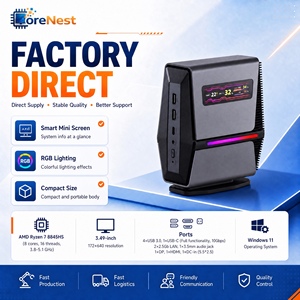 Mini PC CoreNest con Monitor, AMD Ryzen 7 8845HS, 8 Núcleos, 16 Subprocesos, <span class=keywords><strong>Windows</strong></span> 11, GPU Radeon 780M, DDR5 - Product Image 1