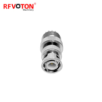 Adaptateur de connecteurs radio BNC mâle vers UHF SO239 PL-259 femelle à sertir pour antennes RF et appareils LAN sans fil