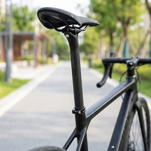 TOSEEK 27.2/31.6mm T800 <span class=keywords><strong>Tige</strong></span> <span class=keywords><strong>de</strong></span> <span class=keywords><strong>Selle</strong></span> en <span class=keywords><strong>Carbone</strong></span> pour Vélo <span class=keywords><strong>de</strong></span> Route, VTT et <span class=keywords><strong>Gravel</strong></span>, Déport 20mm, Longueur 350/400mm, 150-170g, <span class=keywords><strong>Tige</strong></span> <span class=keywords><strong>de</strong></span> <span class=keywords><strong>Selle</strong></span> <span class=keywords><strong>de</strong></span> Course OEM - Product Image 1