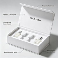 Boîtes d'emballage de parfum personnalisées avec des matériaux recyclés et impression en relief pour bougies, logo personnalisé, fermeture magnétique