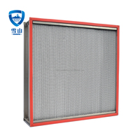 Fabricante de Filtros de Aire para Cuartos Limpios, Filtro HEPA de Alta Resistencia a Altas Temperaturas con Lámina de Aluminio de 0.035 mm, Filtro de Caja de Múltiples Especificaciones