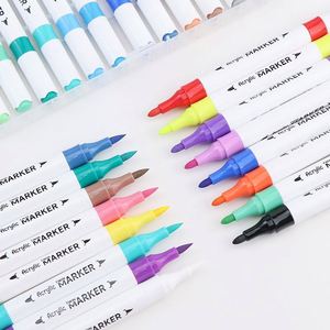 48 Colors Bullet Tip Acrylic Art Markers Dual Tip Painting Pen Set with Plastic Box for <b>Drawing</b> & Sketching - Product Image 6