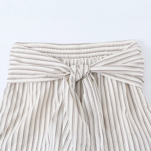 <span class=keywords><strong>Pantaloni</strong></span> Palazzo a Vita Alta da <span class=keywords><strong>Donna</strong></span> a Righe <span class=keywords><strong>con</strong></span> Laccio, Modello Primavera 2026 Personalizzato, <span class=keywords><strong>con</strong></span> Fascia in Vita Staccabile - Produzione OEM - Product Image 3
