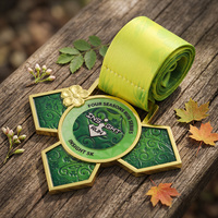 Médailles de marathon personnalisées en usine, en alliage de zinc émaillé, avec pulvérisation de couleur 3D, série de courses quatre saisons, médailles de récompense pour la course à pied 5k