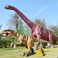Modèle de dinosaure animatronique réaliste électrique pour parc d'attractions