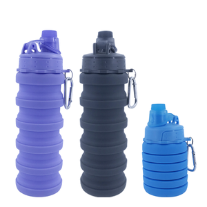 Botella <span class=keywords><strong>de</strong></span> <span class=keywords><strong>Agua</strong></span> Deportiva <span class=keywords><strong>de</strong></span> <span class=keywords><strong>Silicona</strong></span> <span class=keywords><strong>de</strong></span> 500 ml, Ecológica, Antimanchas, Antideslizante y Portátil para Viaje - Product Image 2