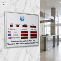 Pantalla LED Programable para Mostrar la Tasa de Cambio de Moneda Digital