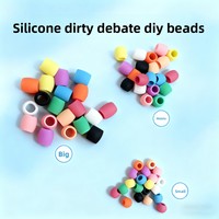 Nouvelles perles en silicone souples pour perruques dreadlocks, accessoires DIY pour enfants, bonne élasticité, perles pour attacher les cheveux