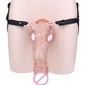 FAAK Funda para Pene con Correa y Anillo de Silicona, Dildo Realista Portátil, Juguetes Sexuales Masculinos, Anillo Extensor de Pene, Funda para Pene para Hombres - Product Image 3
