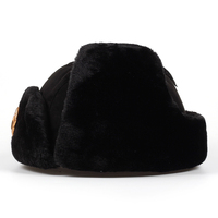 Gorros de Invierno Jacquard Personalizados en Oferta, Gorros Unisex Tipo Ushanka para Esquí y Aviación, Gorros Rusos de Piel Ushanka Resistentes al Viento para el Calor del Invierno