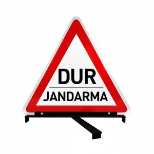 Reflective Triangular Stop Sign for <b>Roadway</b> <b>Safety</b>-Gendarmerie - Product Image 2