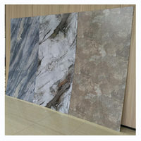 Panneau mural en marbre en PVC à bas prix en gros, plaque en cristal de carbone, revêtement mural en marbre pour salle de bain