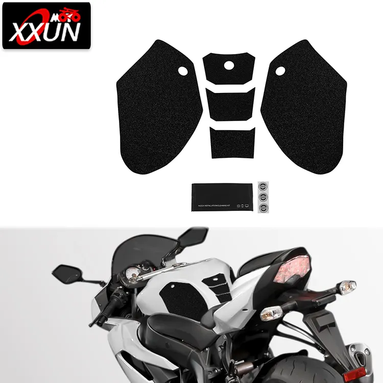 XXUN-almohadilla antideslizante de tanque de Gas para motocicleta, pegatina protectora lateral para Kawasaki ZX10R, 2011, 2012, 2013, 2014, 2015, 2016