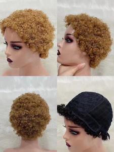 Parrucca molto corta intrecciata Verdor più venduta per capelli umani donna nera Afro - Product Image 4