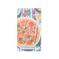 Ensemble de livre de peinture aquarelle de mini poche Graffiti portable personnalisé bloc de peinture aquarelle avec porte-plume pour enfants