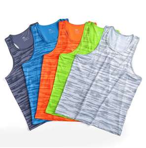 Camiseta sin mangas extragrande unisex para maratón, transpirable, de punto, 100% poliéster, para deportes, fitness, baloncesto y entrenamiento. - Product Image 1