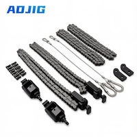 Dispositif de maintien de précision CNC, ensemble de serrage à chaîne en acier allié avec fixation en T pour pièces de bride de soupape