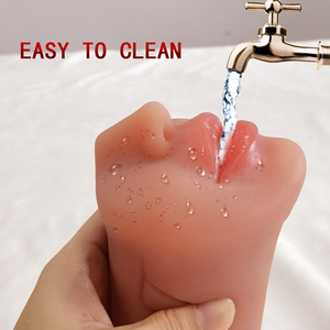 Double Ended Male Stroker Generasi ke-2 580g Hiasan Gigi Gel Lembut Sangat Realistis Tersedia di AS Dual Entry TPE Masturbator - Product Image 5