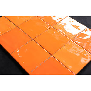 <span class=keywords><strong>Piastrelle</strong></span> in Ceramica <span class=keywords><strong>Arancioni</strong></span> per Bagno e Cucina, <span class=keywords><strong>Piastrelle</strong></span> Lucide Effetto Legno e Marmo, per Interni ed Esterni, Mattoni Refrattari - Product Image 4