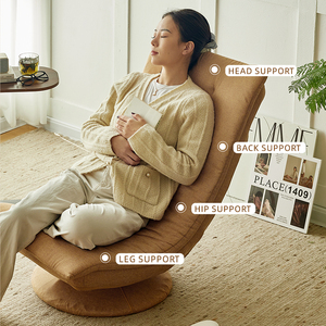 <span class=keywords><strong>Sillón</strong></span> <span class=keywords><strong>Reclinable</strong></span> Individual Moon, Plegable, de Tela Ecológica, para Adultos, para Dormir, para Sala de Estar, Dormitorio, Comedor, Salón - Product Image 4