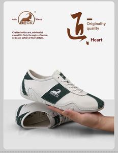 Chaussures pour hommes Gongyang 2026 Nouveau style en cuir véritable à semelle souple, décontractées, à lacets, respirantes, antidérapantes, polyvalentes pour l'extérieur - Product Image 6