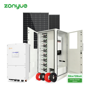 Sistema de Almacenamiento de Energía Zonyue de 128 kWh con Batería LFP, <span class=keywords><strong>Inversor</strong></span> Híbrido <span class=keywords><strong>Solis</strong></span> de 50 kW y Paneles Solares de 96 kW para Uso Comercial e Industrial - Product Image 1