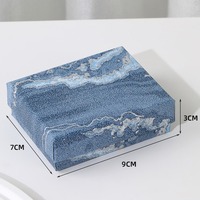 Caja de Joyería Rectangular Rígida de Cartón Ecológica, Moderna y Elegante, con Logotipo Personalizado, para Joyas y Anillos, 7*9*3CM