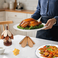 Sous-verres en bois pour arbre de Noël, résistants à la chaleur, écologiques, design moderne, pour la maison et la cuisine – Vente chaude