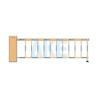 Barrière de circulation automatique AKE avec bras de clôture, reconnaissance faciale, code QR, anti-collision, en alliage d'aluminium, pour contrôle d'accès des véhicules