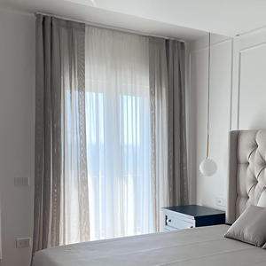 Tende di <span class=keywords><strong>lusso</strong></span> in Tulle di lino per la <span class=keywords><strong>casa</strong></span> che trasmettono la luce le finestre mantovane per la camera da letto - Product Image 3