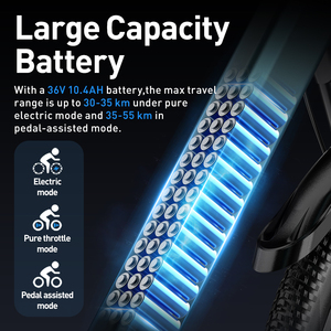 มอเตอร์ไซค์ Aairsk Eu Stock Central Motor Bike 250w สำหรับผู้ใหญ่ ระบบเกียร์ 7 สปีด เปลี่ยนเกียร์ได้อย่างราบรื่นเพื่อการขับขี่ที่หลากหลาย คาร์บอน เอส - Product Image 1