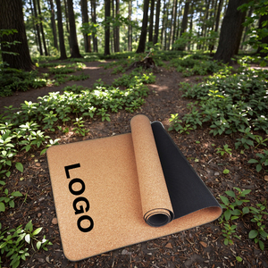 Tapis épais en caoutchouc naturel de yoga TPE antidérapant mat de fitness avec logo personnalisé Yoga Eco Premium - Product Image 3