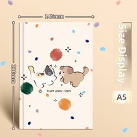Carnet A5 Kawaii ligné avec couverture en PP écologique et couverture rigide épaisse, promotionnel pour les étudiants universitaires