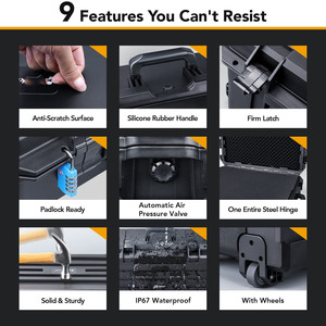 กระเป๋าใส่โดรน DJI Mavic Air 2 แบบแข็ง EVA ยี่ห้อ Jiayuan รับทำตามสั่ง พร้อมตัวอย่างฟรี รับประกัน 3 ปี น้ำหนักเบา ล้อหมุนได้ มาตรฐานกันน้ำ IP68 - Product Image 5