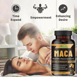 Pilules de racine de maca haute puissance pour hommes - Favorise la santé reproductive, l'humeur et la circulation sanguine, 8050MG Extra Fort - Product Image 4