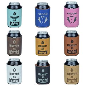 磁気ウェディングカップスリーブ断熱ビール瓶飲料ホルダーカスタムマグネットレーザーレザー缶クーラー素晴らしいギフトデザイン - Product Image 6