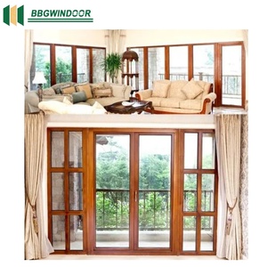 루크리빙 알루미늄 클래드 우드 리프트 및 슬라이딩 알루미늄 클래드 우드 도어 (주택용) 독일산 하드웨어 포함 - Product Image 4