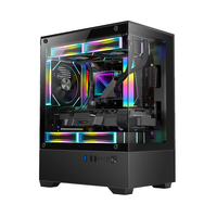 Boîtier Micro ATX léger compatible avec GPU 280 mm, alimentation 160 mm, USB 3.0, refroidissement liquide 240 mm, 4 emplacements