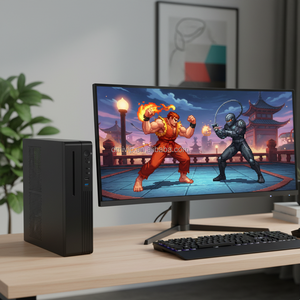 Vỏ máy tính để bàn HTPC tùy chỉnh Domify K14-T92, kiểu dáng mỏng, đứng, hỗ trợ Micro <span class=keywords><strong>ATX</strong></span>, <span class=keywords><strong>Mini</strong></span> <span class=keywords><strong>ITX</strong></span>, 1U, bảng điều khiển PCIE linh hoạt, chất liệu kim loại nhựa, cửa sổ bên - Product Image 2