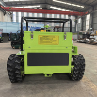 Mini tracteur multifonctionnel Télécommande sans fil sur chenilles Tondeuse à gazon Pastorale Désherbage Jardin Robot Petit Essence Auto